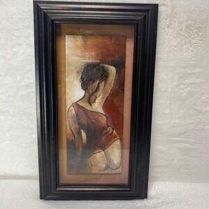 Framed Abstract Woman Painting by Lanie Loreth Seated Woman II‎